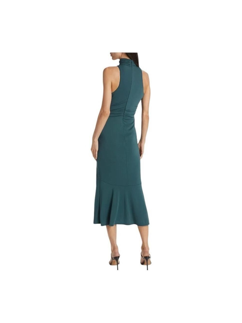 Cinq a Sept Green Rori Midi Dress Size 14 - Picture 4 of 13